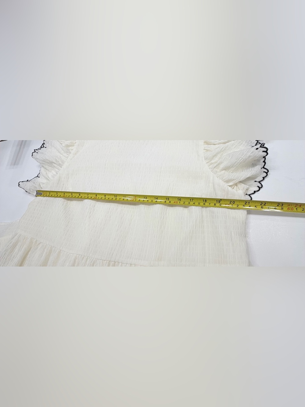 Who What Wear Textured White Tiered Dress XL #Cottagecore #Boho #SummerDress - Picture 9 of 10